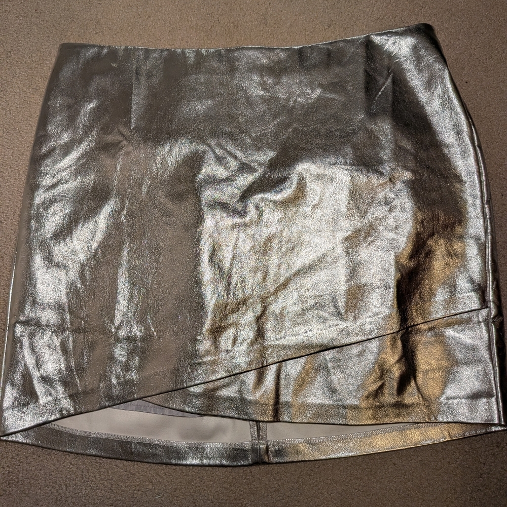 Eloquii Metallic Skirt